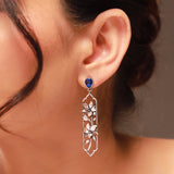 Phulwari Neelika Oxidised Floral Dangler Earrings