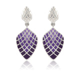 Fractals In Nature Pixel Symmetry Dangle Earrings