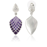 Fractals In Nature Pixel Symmetry Dangle Earrings