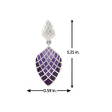 Fractals In Nature Pixel Symmetry Dangle Earrings