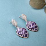 Fractals In Nature Pixel Symmetry Dangle Earrings