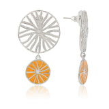 Fractals In Nature Eternal Tendril Drop Earrings