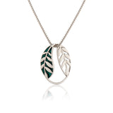 Fractals In Nature Echo Leaf Pendant