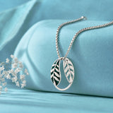 Fractals In Nature Echo Leaf Pendant