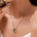 Fractals In Nature Echo Leaf Pendant
