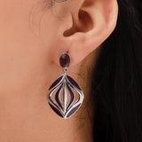 Fractals In Nature Petal Within Dangle Earrings