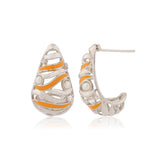 Fractals In Nature Aqua Recura Earrings
