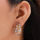 Fractals In Nature Aqua Recura Earrings