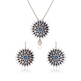 Fractals In Nature Quantum Bloom Pendant Set