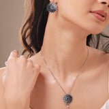 Fractals In Nature Quantum Bloom Pendant Set