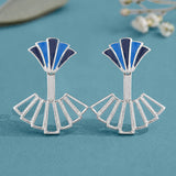 Fractals In Nature Fracta Recura Front And Back Earrings