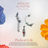 Phulwari Vanya Oxidised Floral Pendant Necklace Set