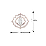 Sacred Symbols Geometric Halo Studs