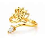 Sacred Symbols Lotus Accent Ring