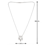 Sacred Symbols Feather Drop Necklace