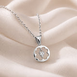 Sacred Symbols Floral Frame Pendant