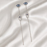 Sacred Symbols Dual Eye Chain Danglers