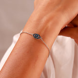 Sacred Symbols Blue Eye Bracelet