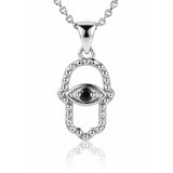 Sacred Symbols Hamsa Eye Pendant
