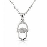 Sacred Symbols Hamsa Eye Pendant