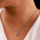 Sacred Symbols Hamsa Eye Pendant