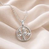 Sacred Symbols Tree Circle Pendant
