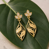 Leafy Affair Virelle Twist Dangle Earrings