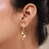 Leafy Affair Virelle Twist Dangle Earrings