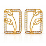 Leafy Affair Verdique Frame Stud Earrings