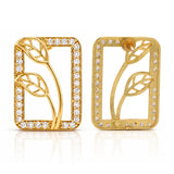 Leafy Affair Verdique Frame Stud Earrings