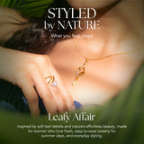 Leafy Affair Verdique Frame Stud Earrings