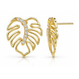 Leafy Affair Tropelle Leaf Stud Earrings
