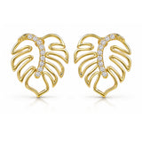 Leafy Affair Tropelle Leaf Stud Earrings