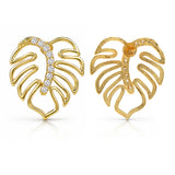 Leafy Affair Tropelle Leaf Stud Earrings