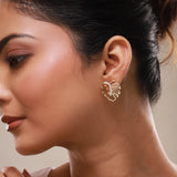 Leafy Affair Tropelle Leaf Stud Earrings
