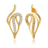 Leafy Affair Elora Curve Stud Earrings