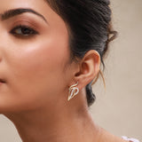 Leafy Affair Elora Curve Stud Earrings