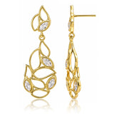 Leafy Affair Verdelle Lattice Dangle Earrings