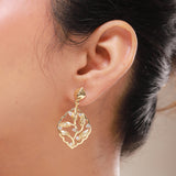 Leafy Affair Virena Bold Dangle Earrings