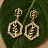 Leafy Affair Folira Layers Dangle Earrings