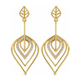 Leafy Affair Radiant Drift Drops Dangle Earrings