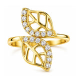 Leafy Affair Petal Cluster Ring