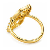 Leafy Affair Petal Cluster Ring