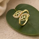 Leafy Affair Petal Cluster Ring
