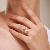 Leafy Affair Petal Cluster Ring