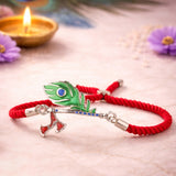 Krishna Pankh Bracelet Rakhi