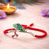 Krishna Pankh Bracelet Rakhi