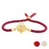 Gold Shiva Rakhi for Brother