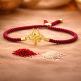 Gold Shiva Rakhi for Brother