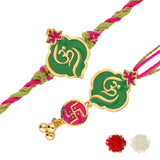 Om Raksha Bhaiya Bhabhi Rakhi Set